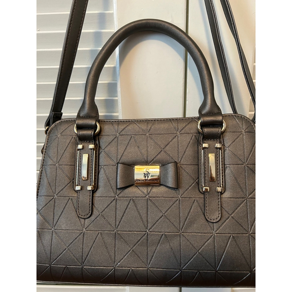 NWOT Stacey Whitmore Everyday Elegance Purse-Danbury Mint Collection Silver Gray - Picture 1 of 12